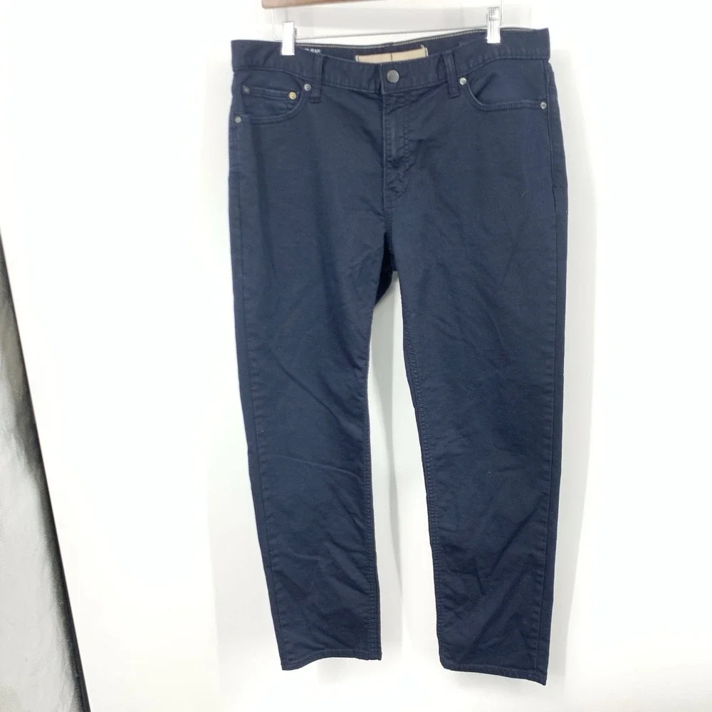 Banana Republic Men Size 36 x 30 Pants Blue Slim Straight Travel Jeans Stretch